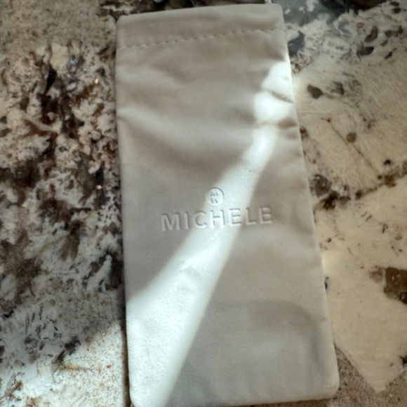 Super Rare Michele Large Deco Diamond Grey Mosaic Watch MW06T01A1977 - Picture 10 of 11